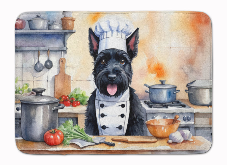 Scottish Terrier The Chef Memory Foam Kitchen Mat Image 1