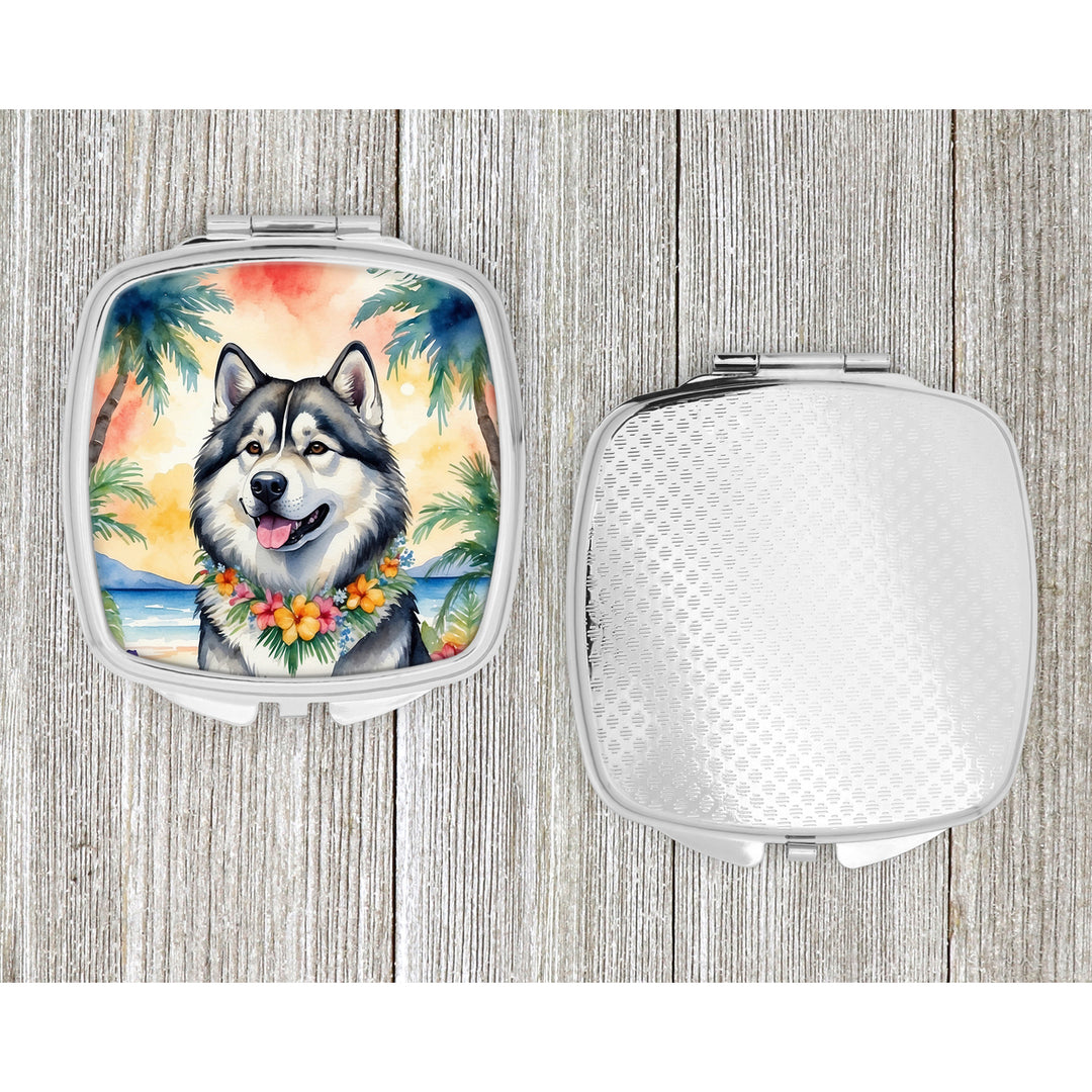 Alaskan Malamute Luau Compact Mirror Image 4