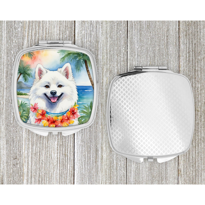 American Eskimo Luau Compact Mirror Image 4