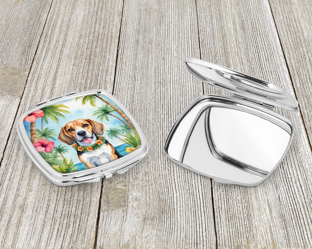 Beagle Luau Compact Mirror Image 3