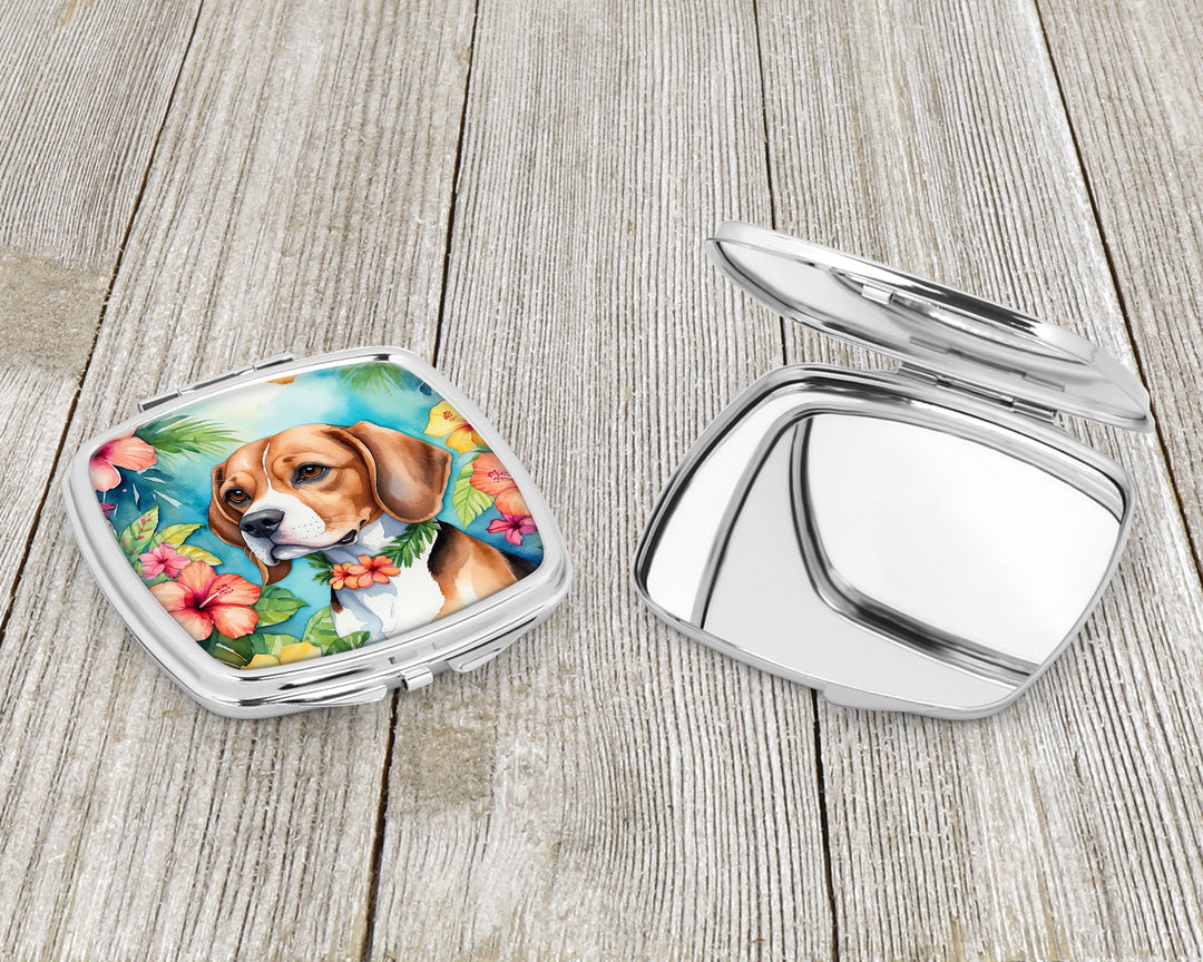 Beagle Luau Compact Mirror Image 3