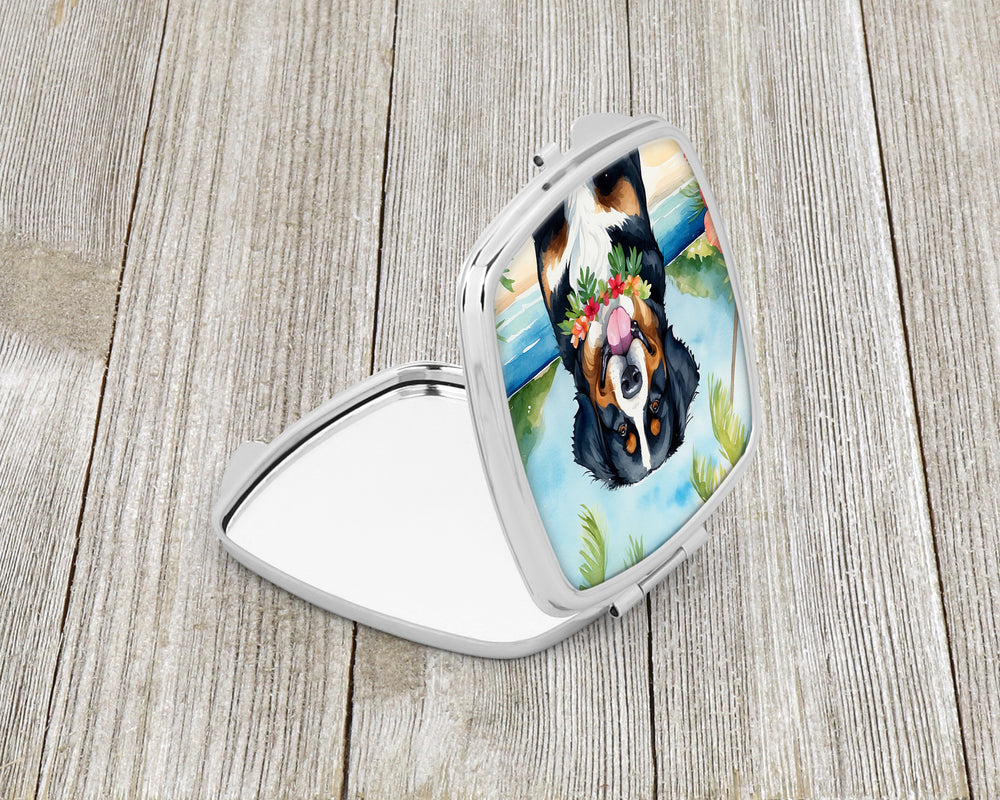 Bernese Mountain Dog Luau Compact Mirror Image 2
