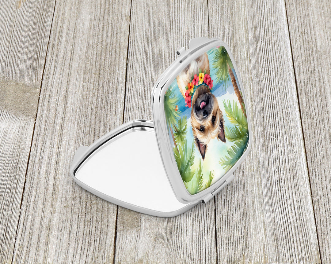 Cairn Terrier Luau Compact Mirror Image 2