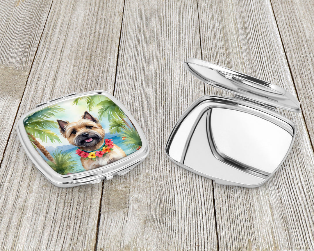 Cairn Terrier Luau Compact Mirror Image 3