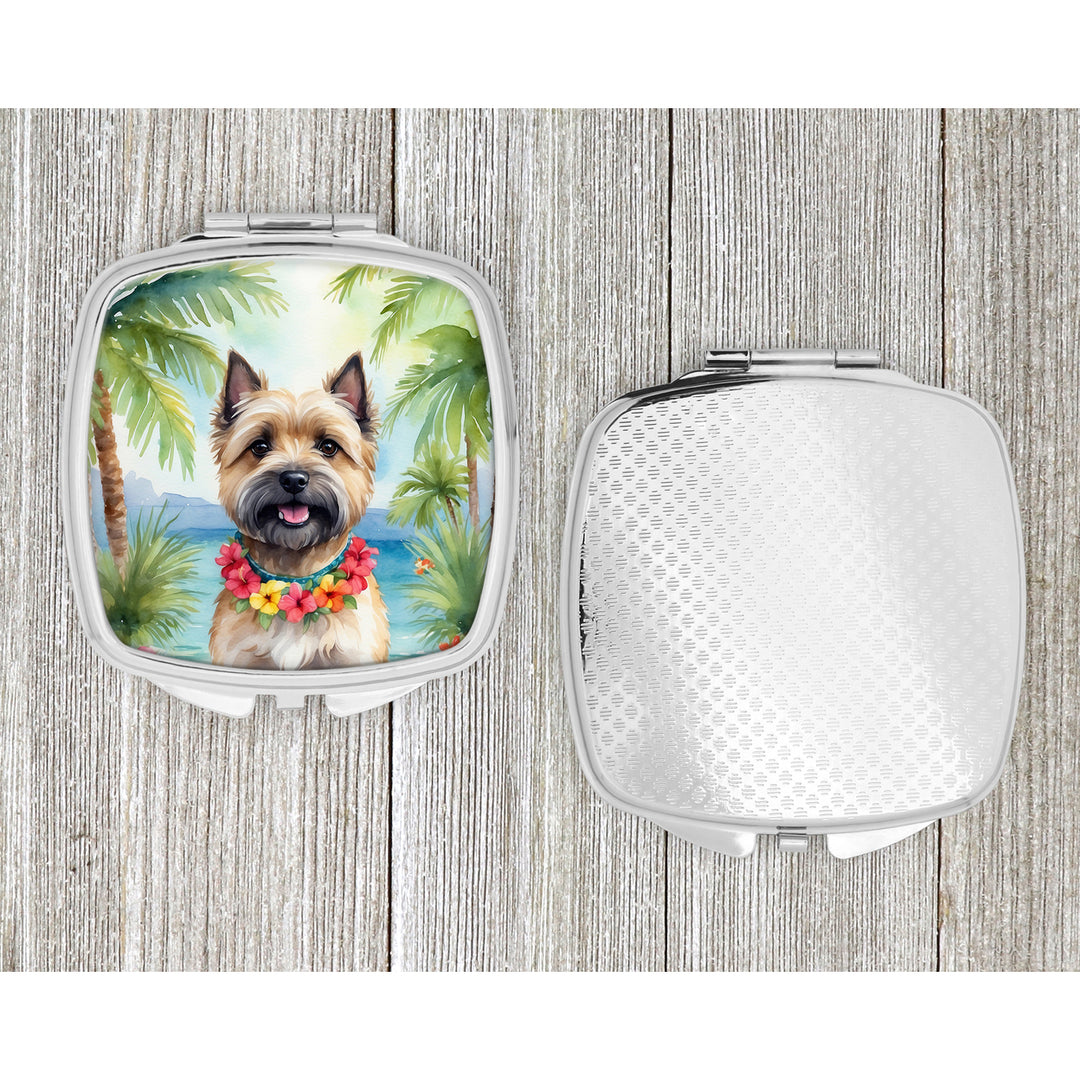 Cairn Terrier Luau Compact Mirror Image 4