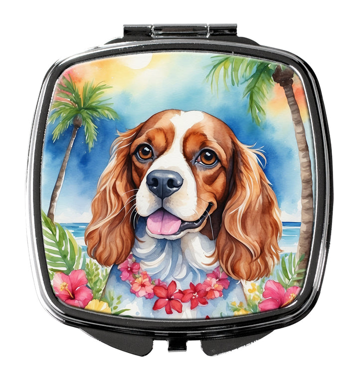 Cavalier Spaniel Luau Compact Mirror Image 1