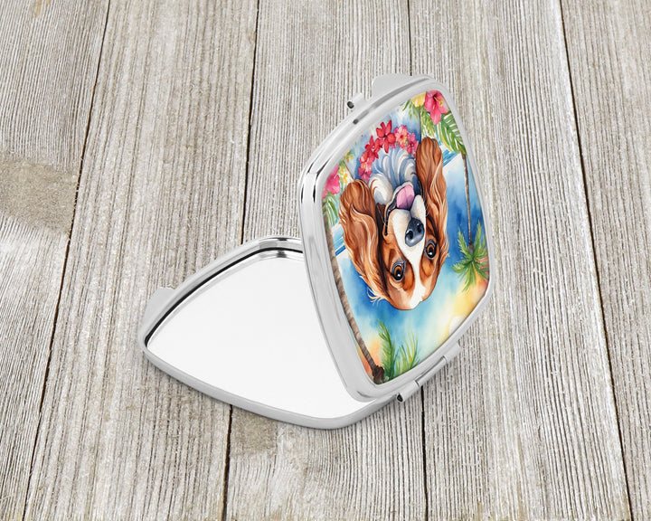 Cavalier Spaniel Luau Compact Mirror Image 2