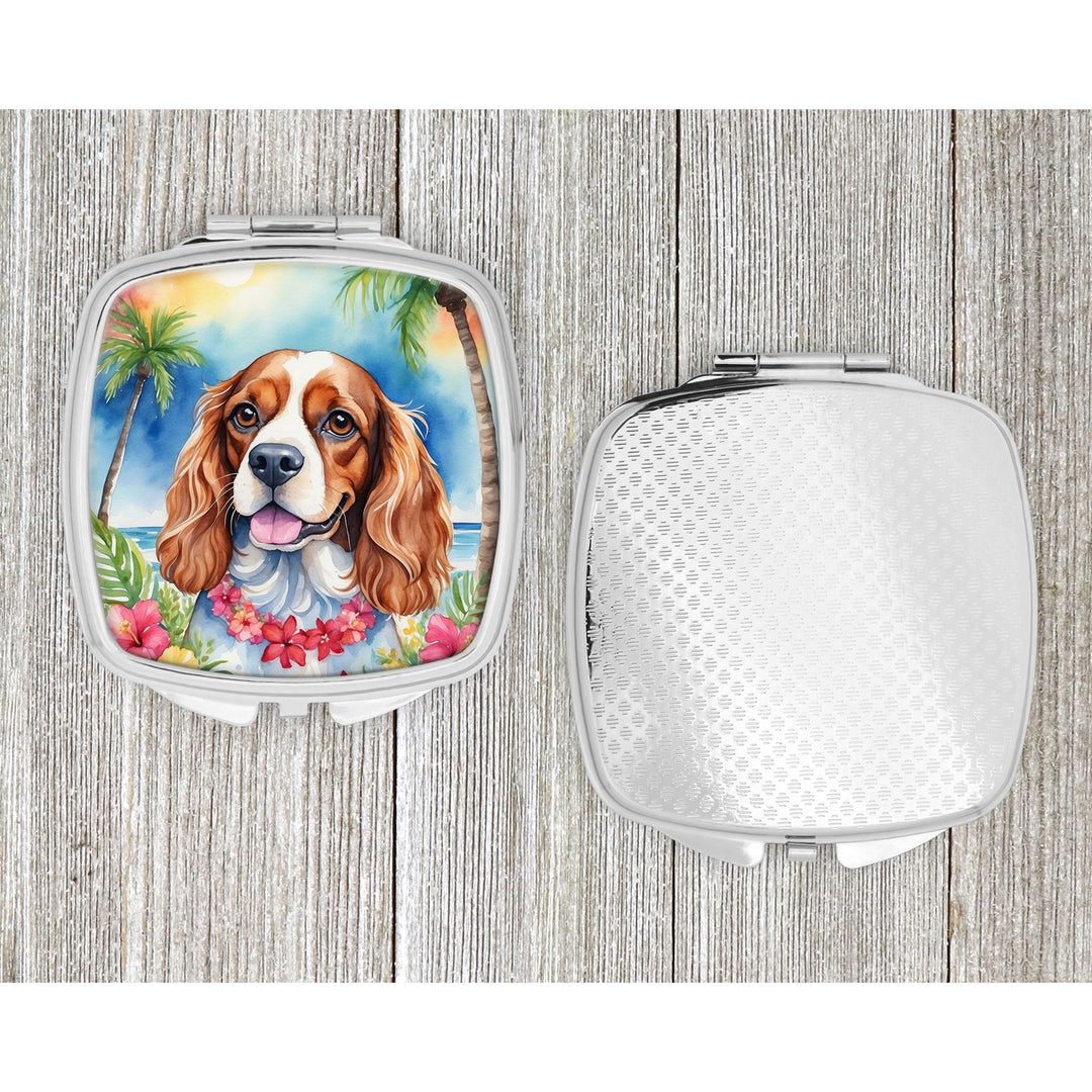 Cavalier Spaniel Luau Compact Mirror Image 4