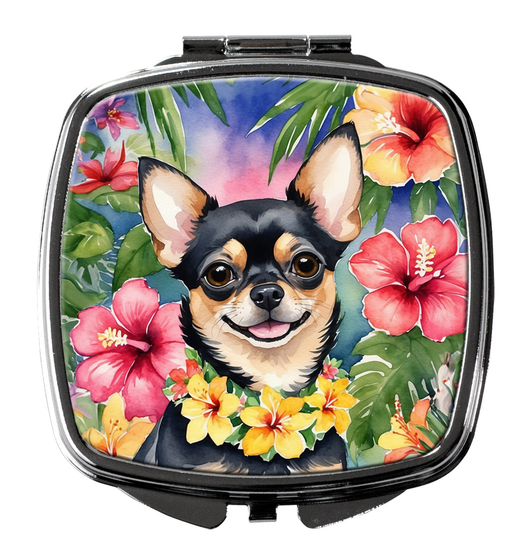 Chihuahua Luau Compact Mirror Image 1