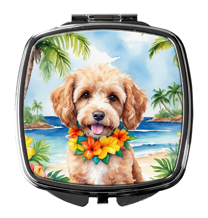 Cockapoo Luau Compact Mirror Image 1