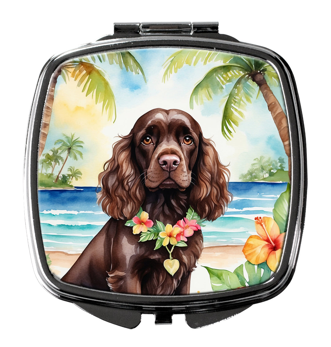 Cocker Spaniel Luau Compact Mirror Image 1