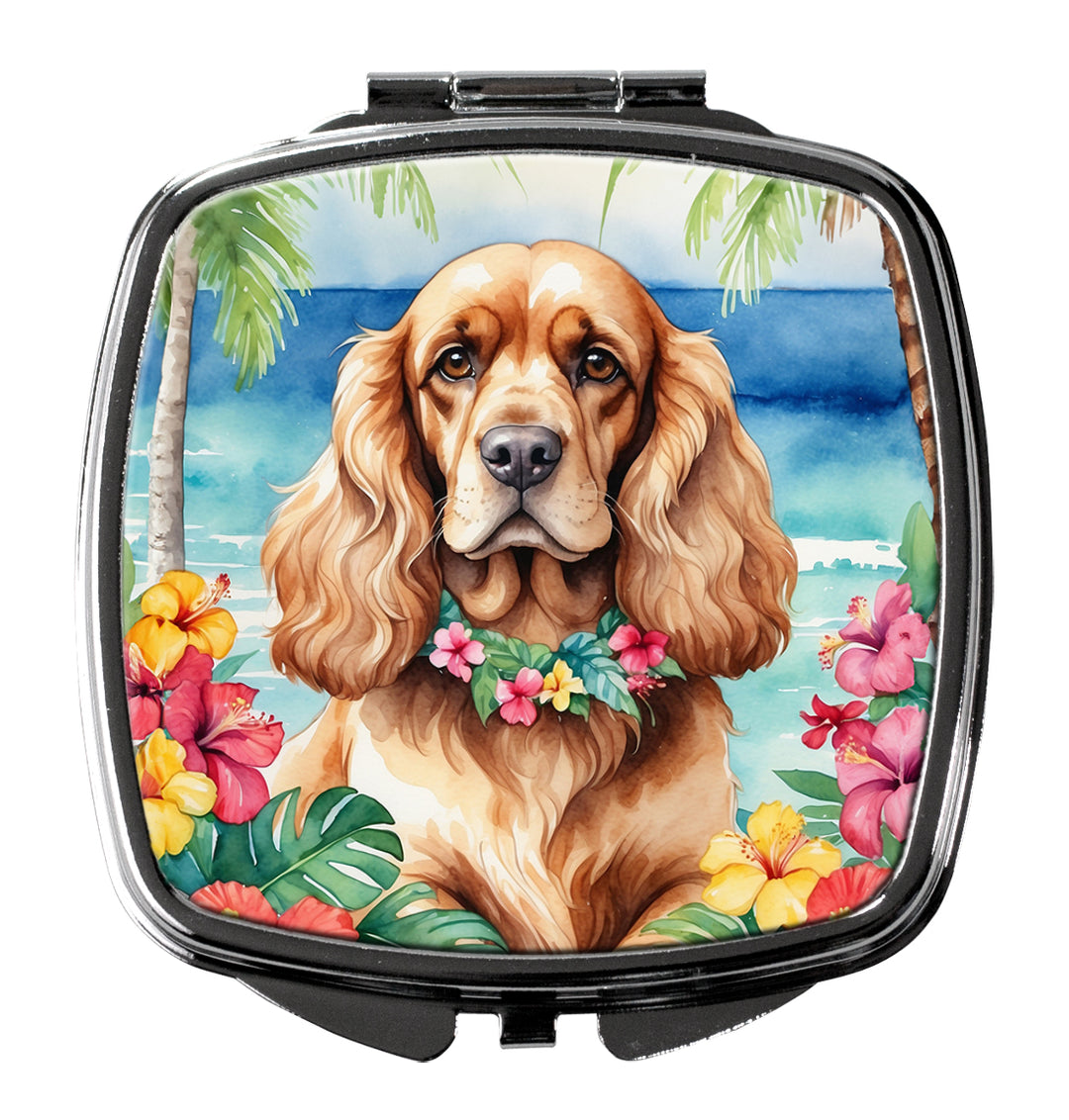 Cocker Spaniel Luau Compact Mirror Image 1