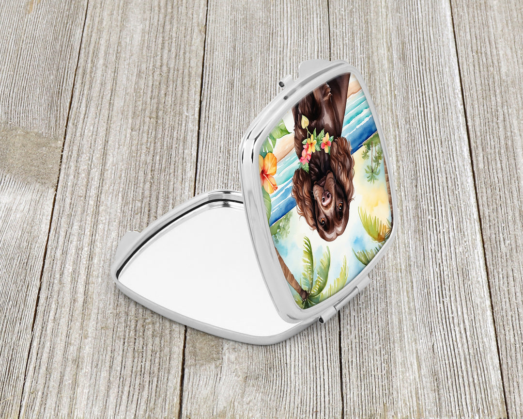 Cocker Spaniel Luau Compact Mirror Image 2