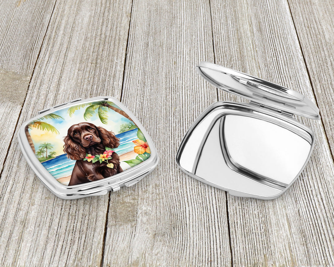 Cocker Spaniel Luau Compact Mirror Image 3