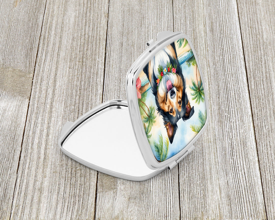 Collie Luau Compact Mirror Image 2