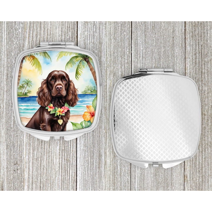 Cocker Spaniel Luau Compact Mirror Image 4