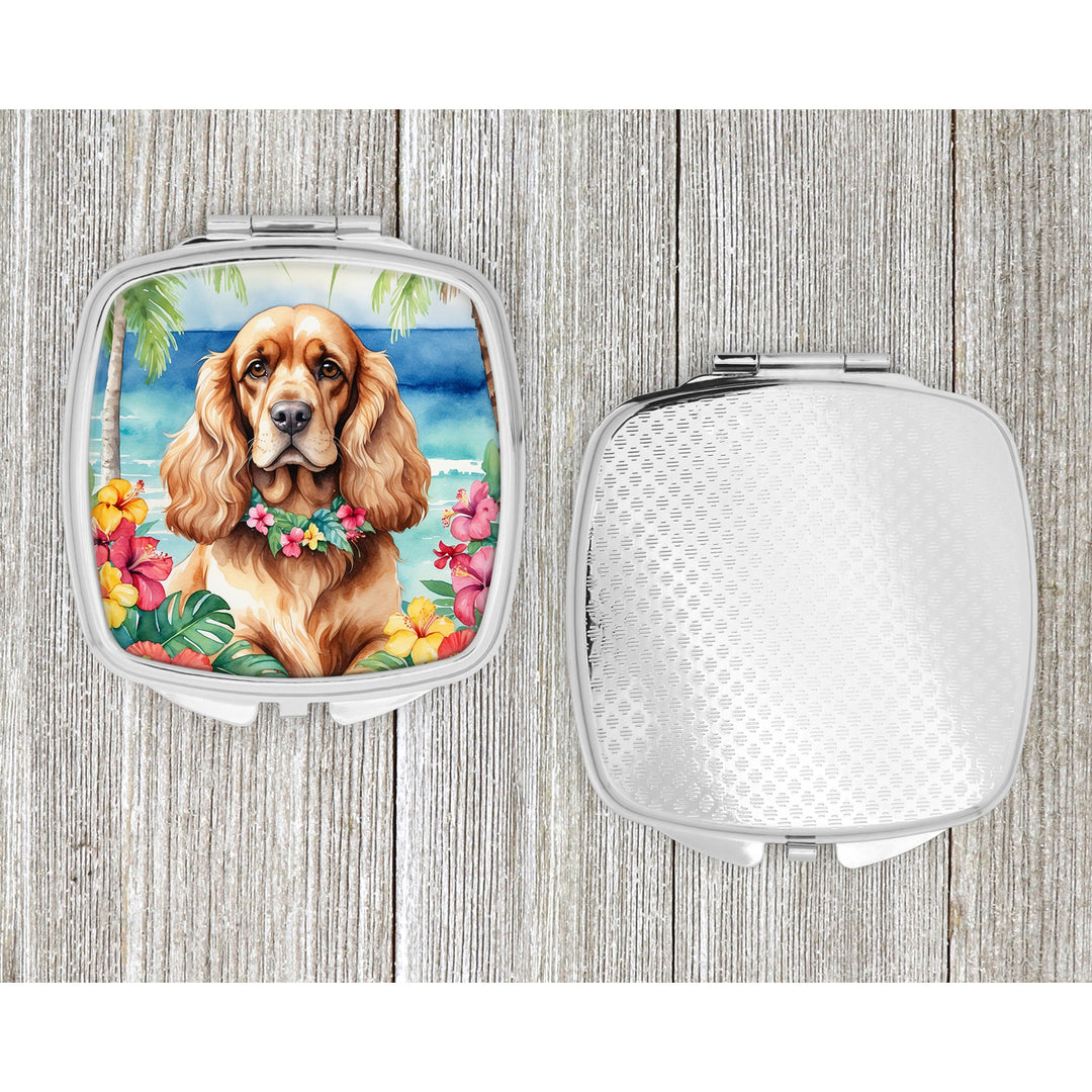 Cocker Spaniel Luau Compact Mirror Image 4