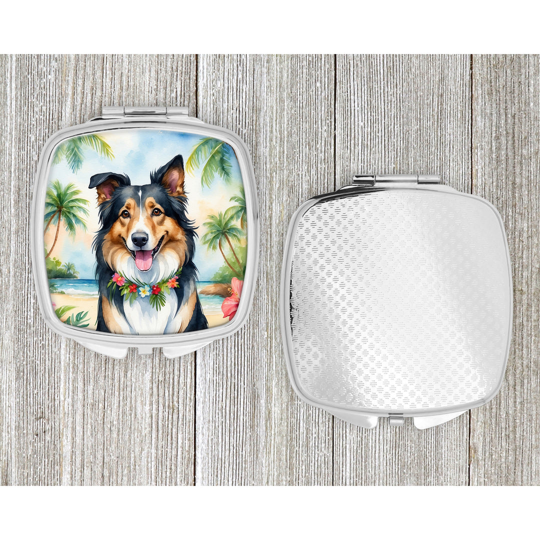 Collie Luau Compact Mirror Image 4