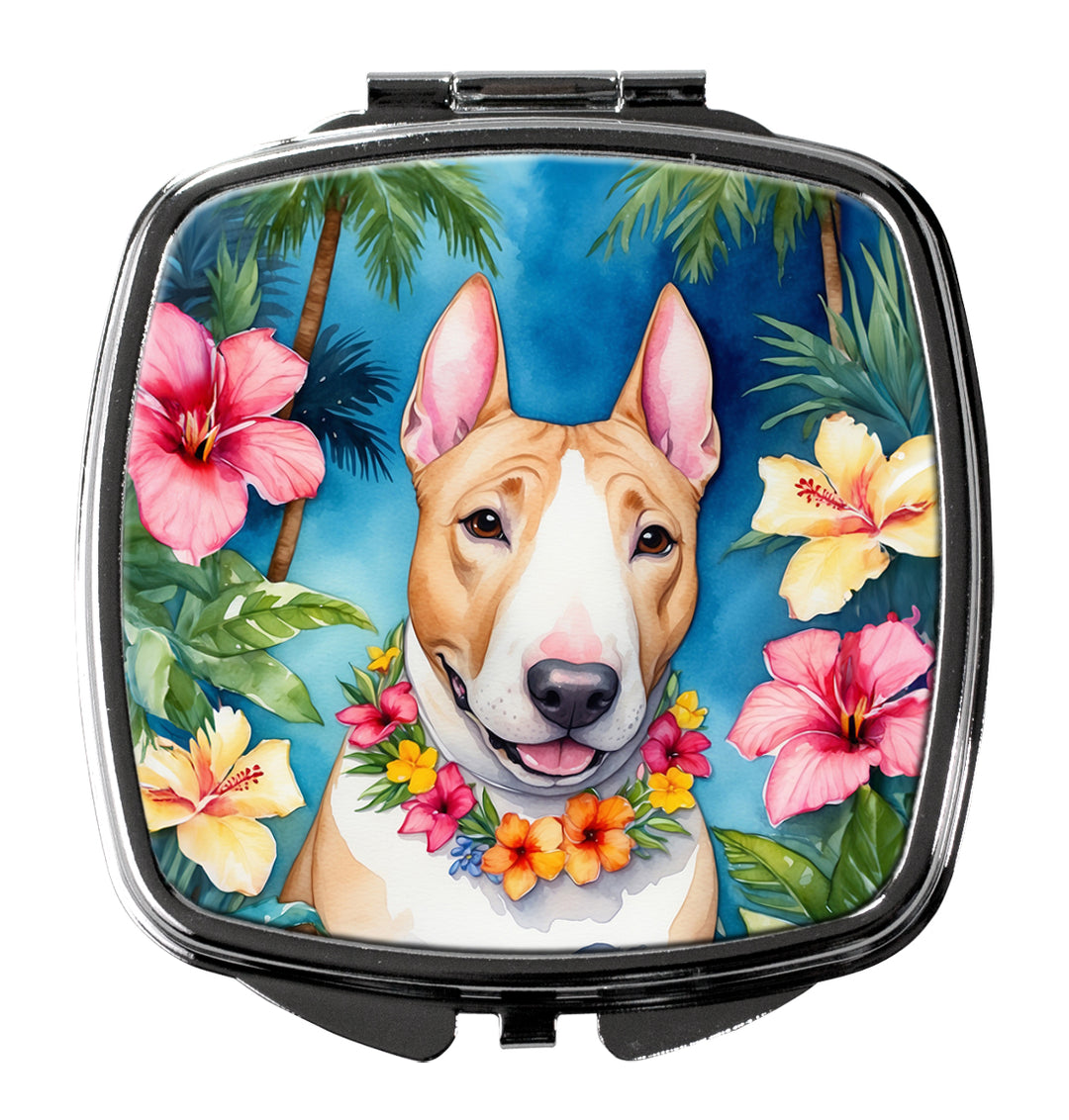 English Bull Terrier Luau Compact Mirror Image 1