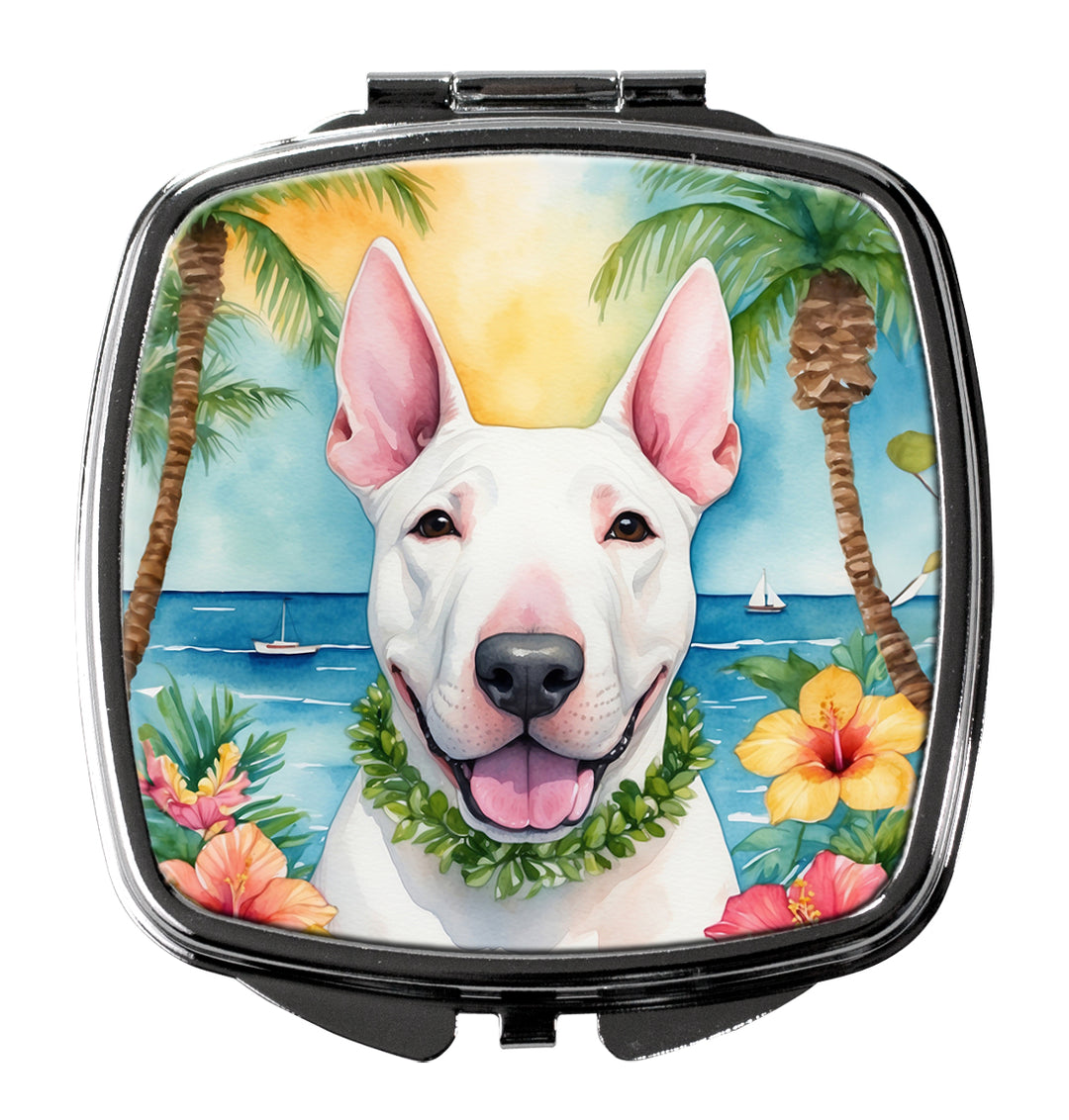 English Bull Terrier Luau Compact Mirror Image 1