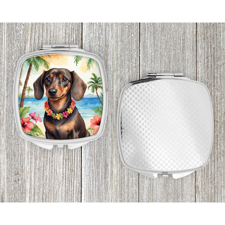 Dachshund Luau Compact Mirror Image 4