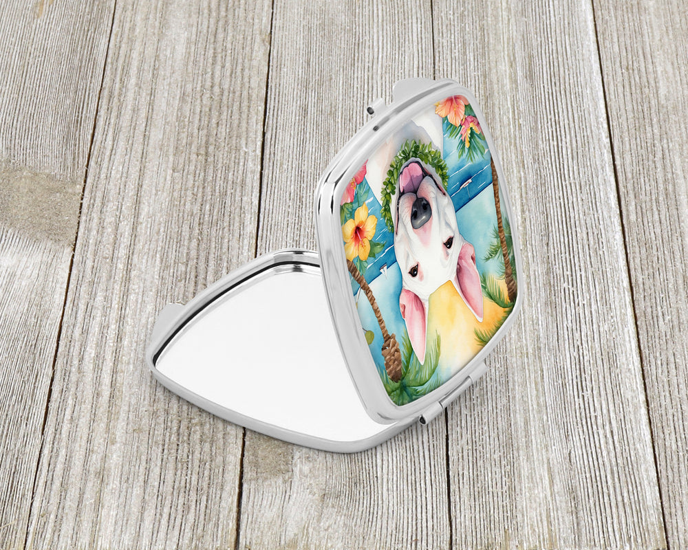 English Bull Terrier Luau Compact Mirror Image 2