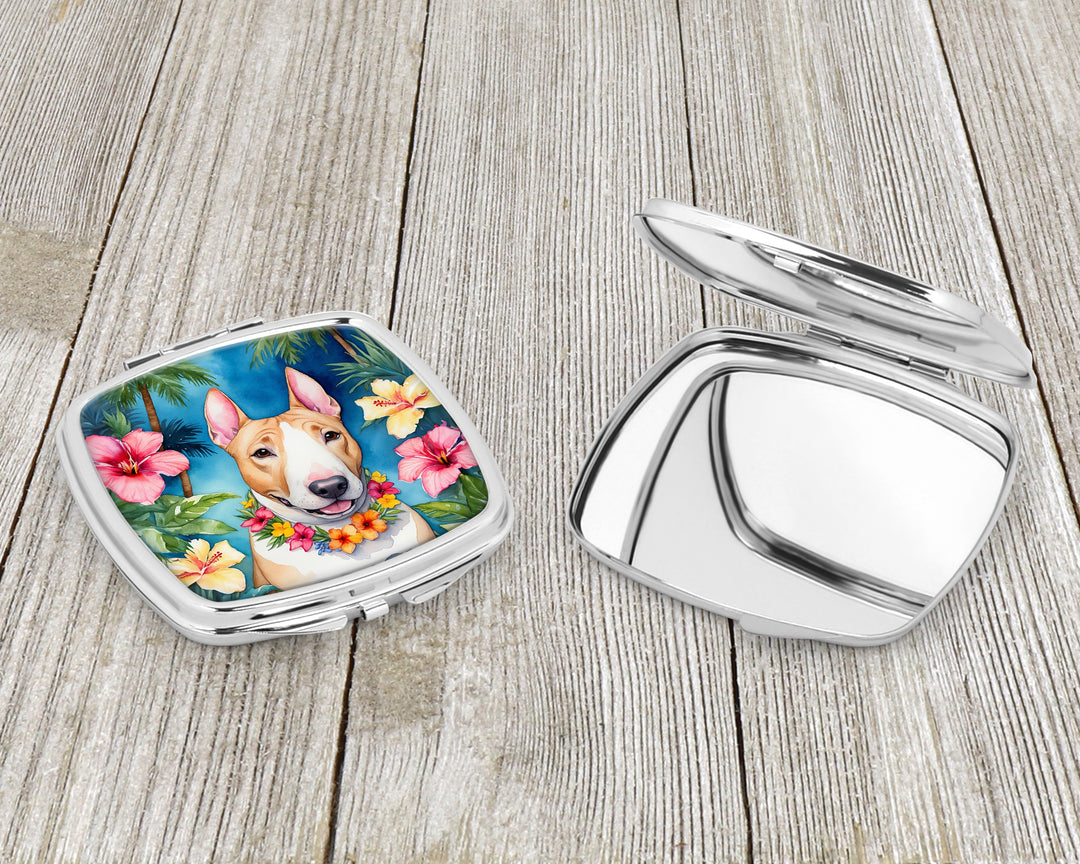 English Bull Terrier Luau Compact Mirror Image 3