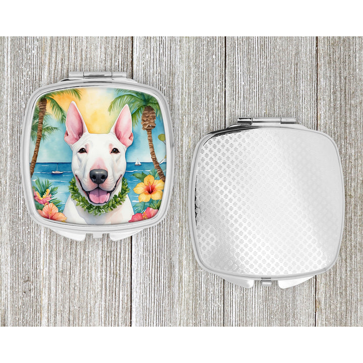 English Bull Terrier Luau Compact Mirror Image 4