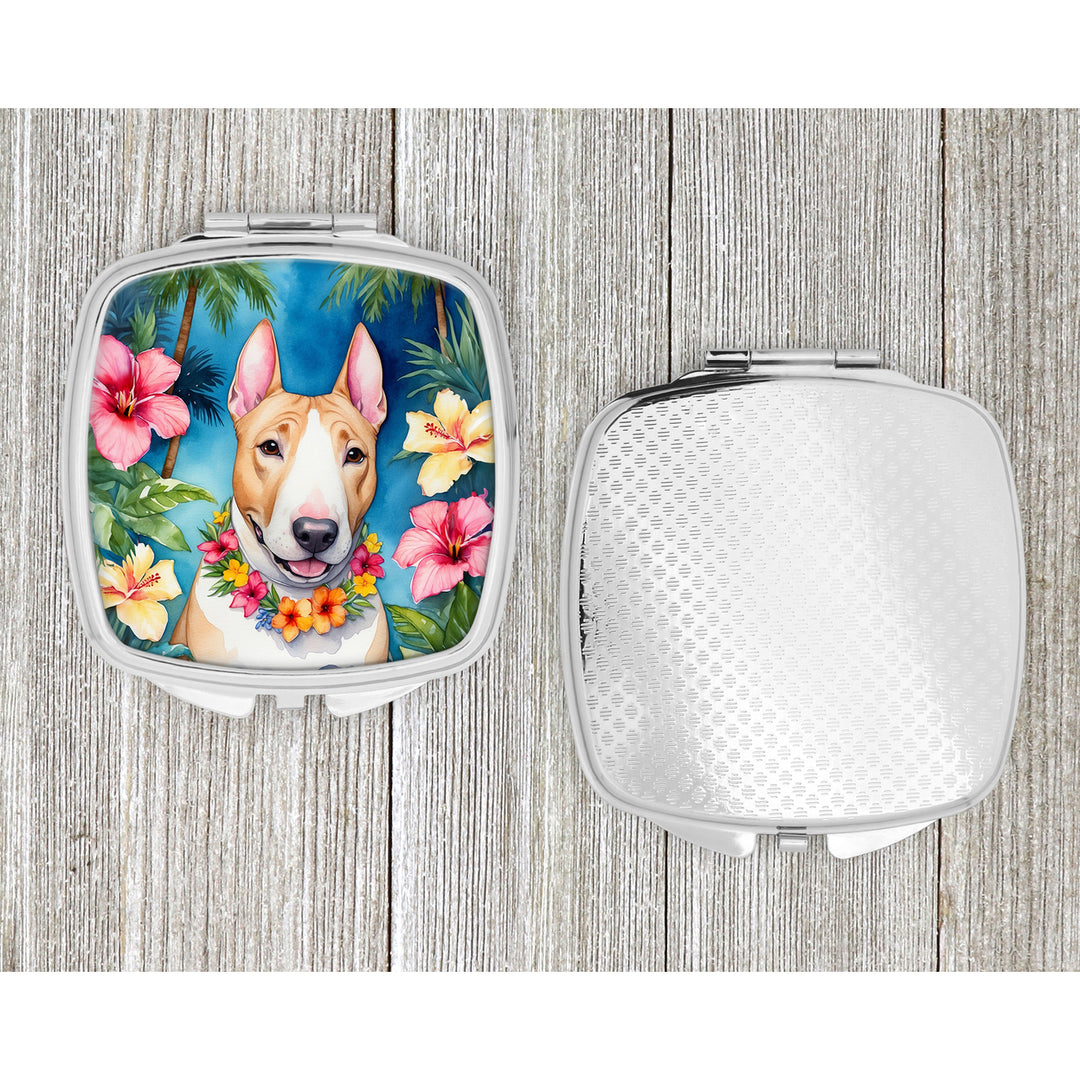 English Bull Terrier Luau Compact Mirror Image 4