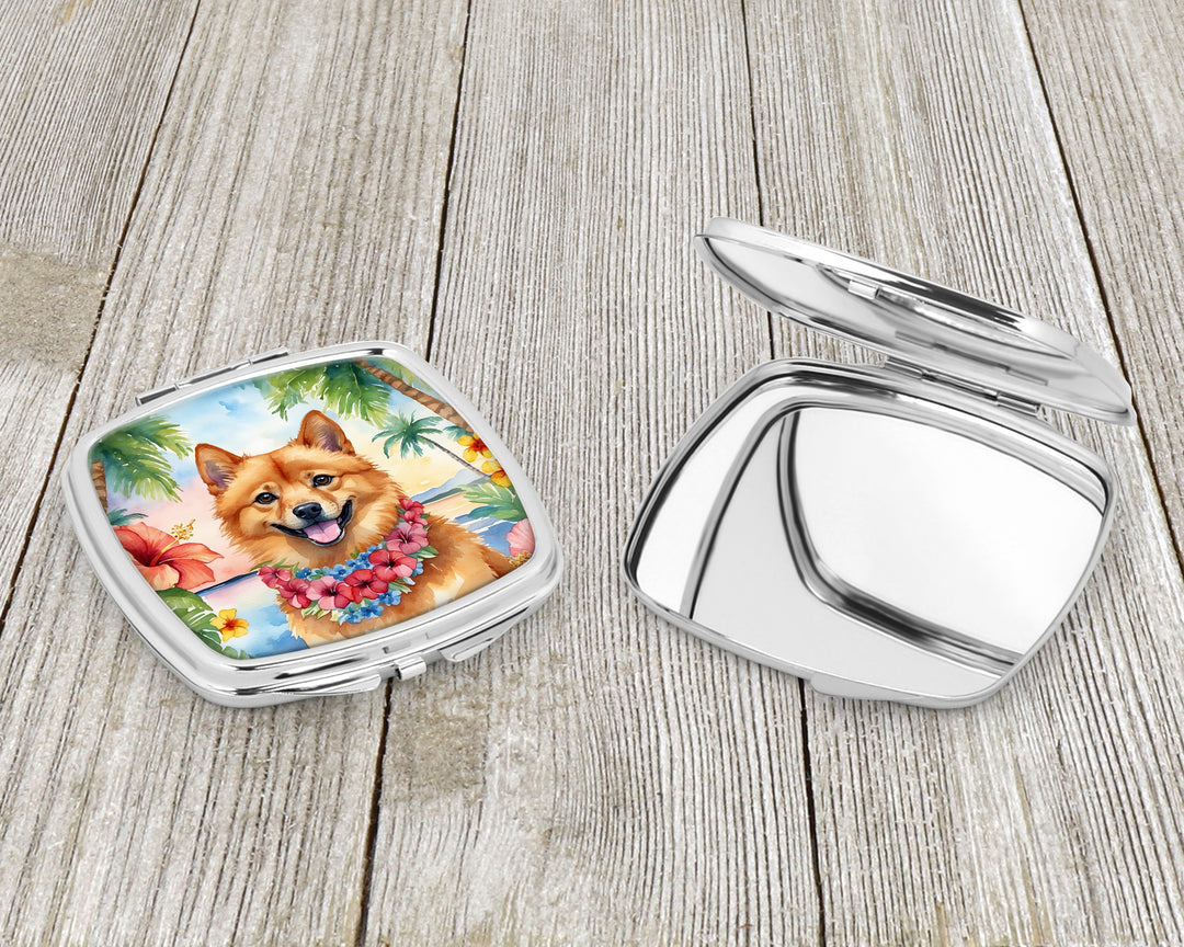 Finnish Spitz Luau Compact Mirror Image 3