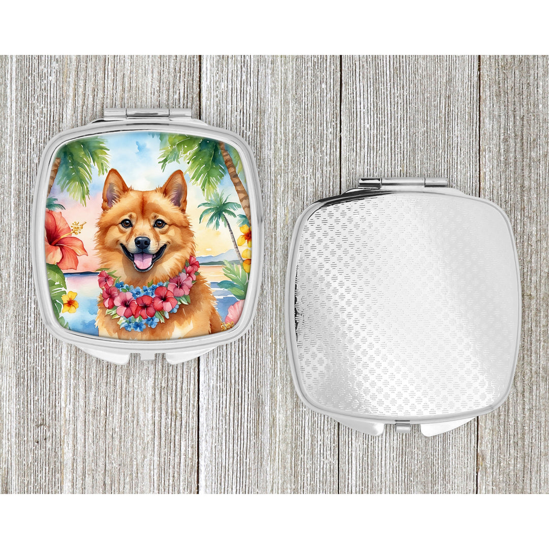 Finnish Spitz Luau Compact Mirror Image 4