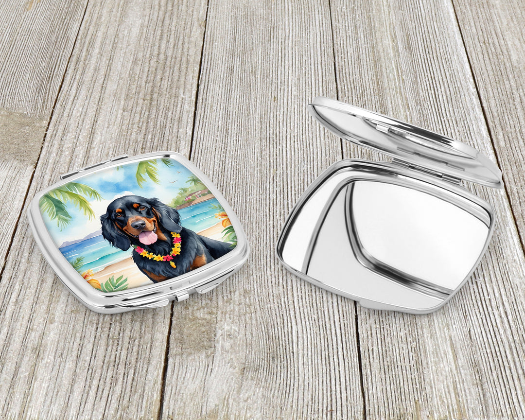 Gordon Setter Luau Compact Mirror Image 3