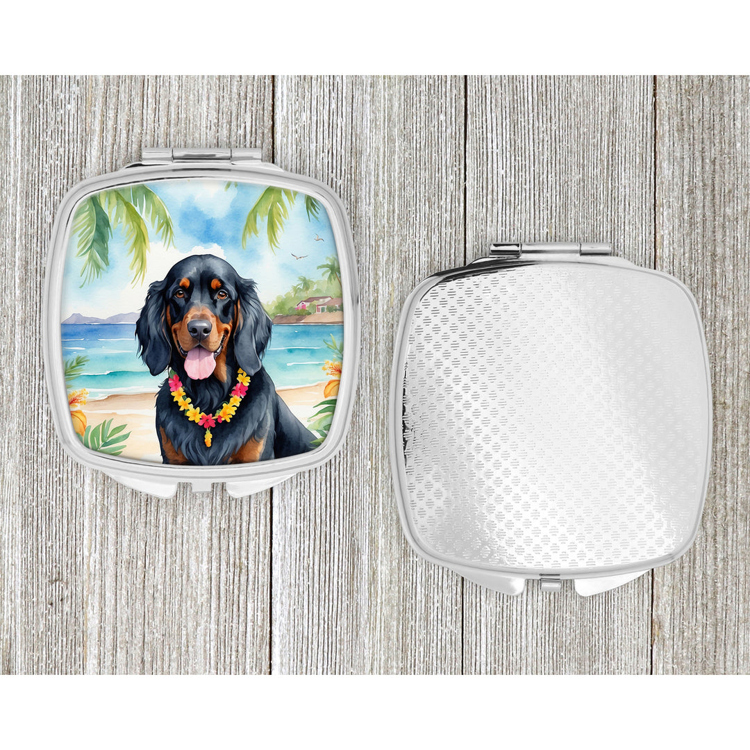 Gordon Setter Luau Compact Mirror Image 4