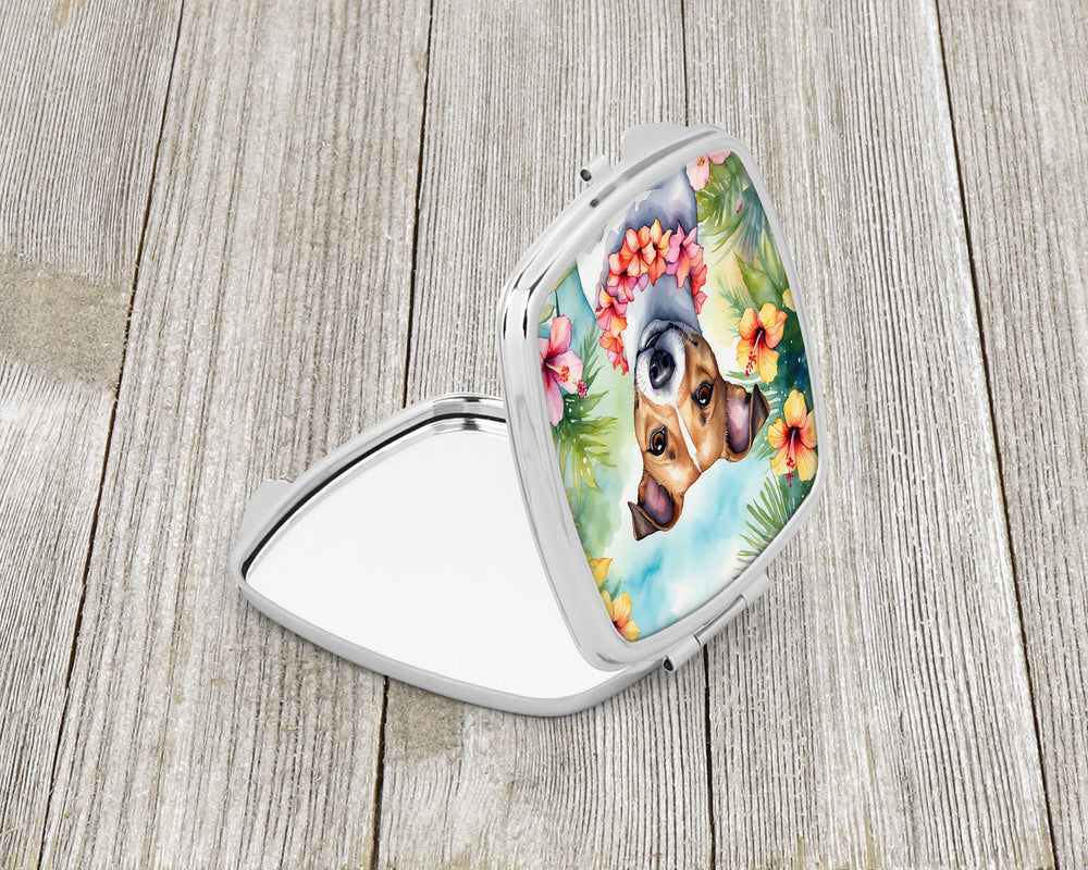 Jack Russell Terrier Luau Compact Mirror Image 2