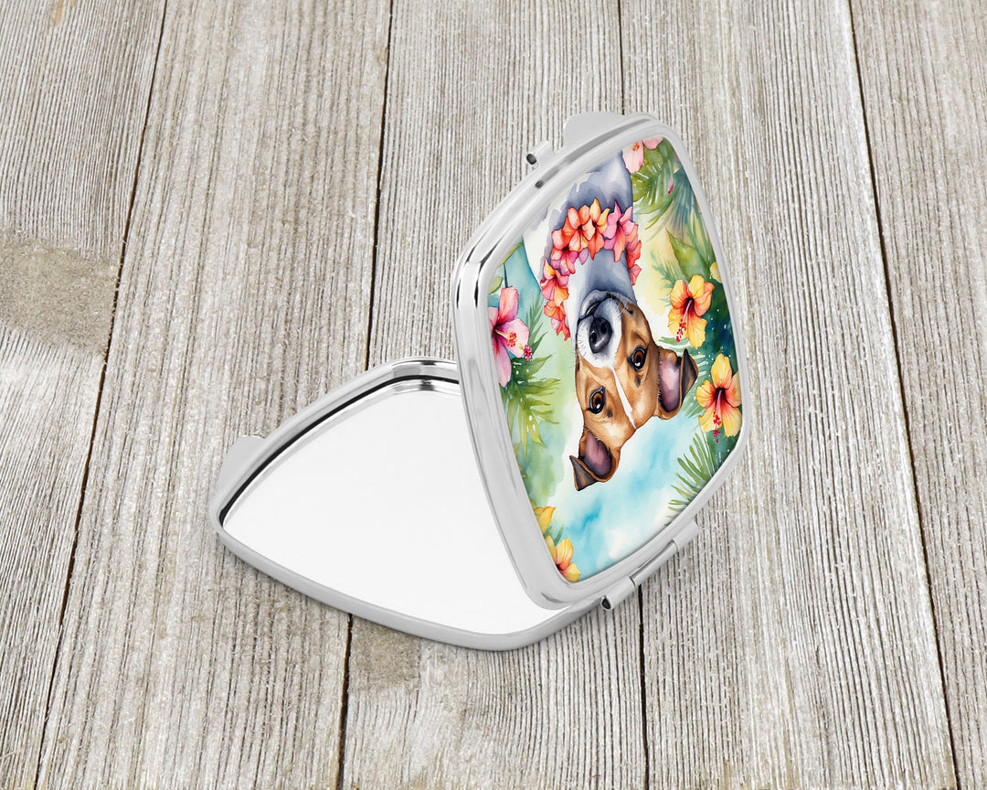 Jack Russell Terrier Luau Compact Mirror Image 2