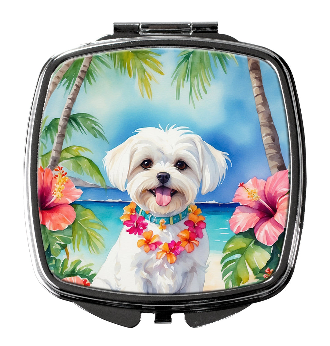 Maltese Luau Compact Mirror Image 1