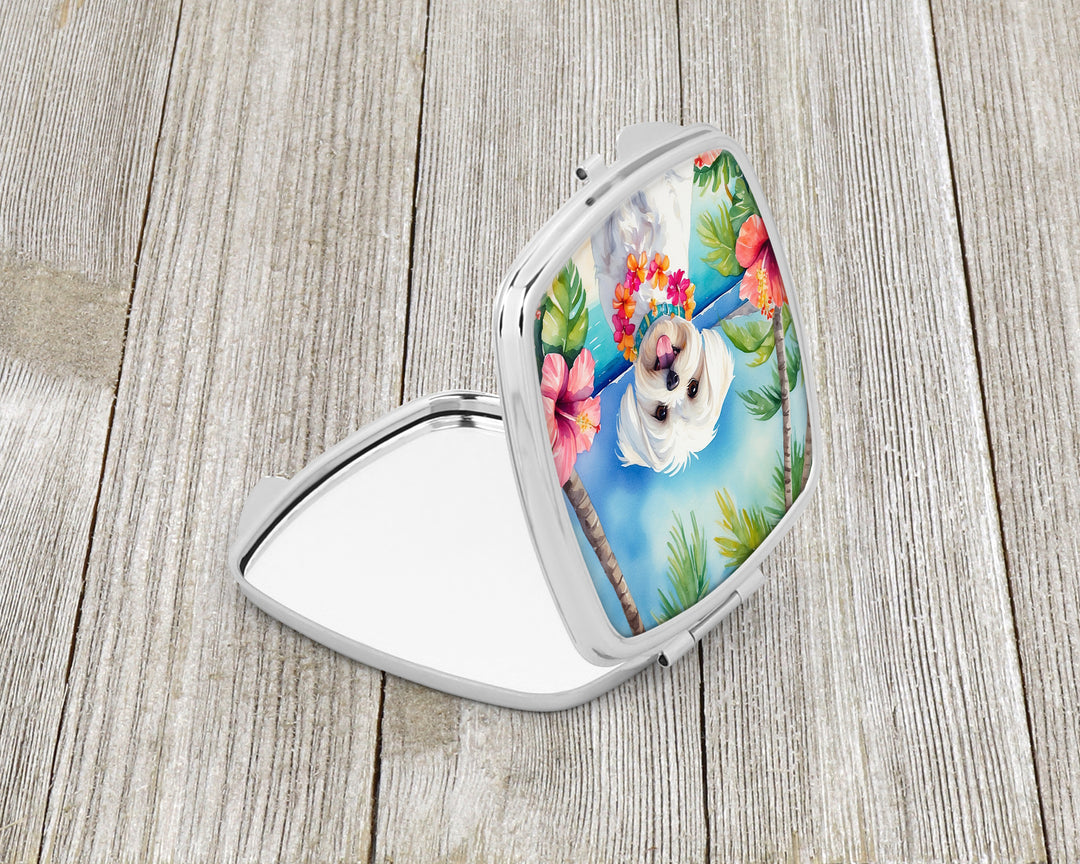 Maltese Luau Compact Mirror Image 2