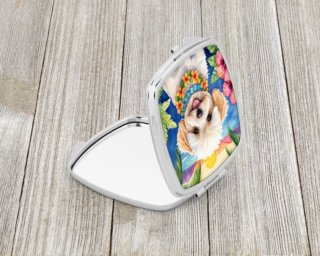 Maltipoo Luau Compact Mirror Image 2