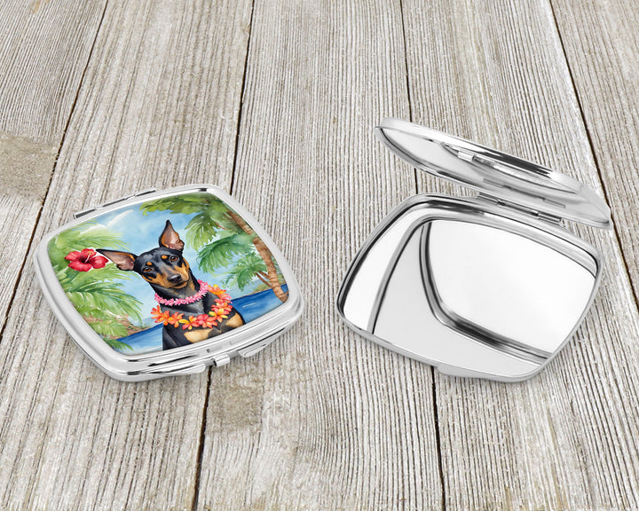 Manchester Terrier Luau Compact Mirror Image 3