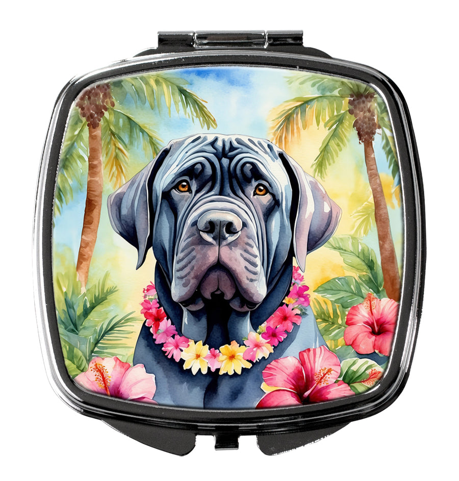 Neapolitan Mastiff Luau Compact Mirror Image 1