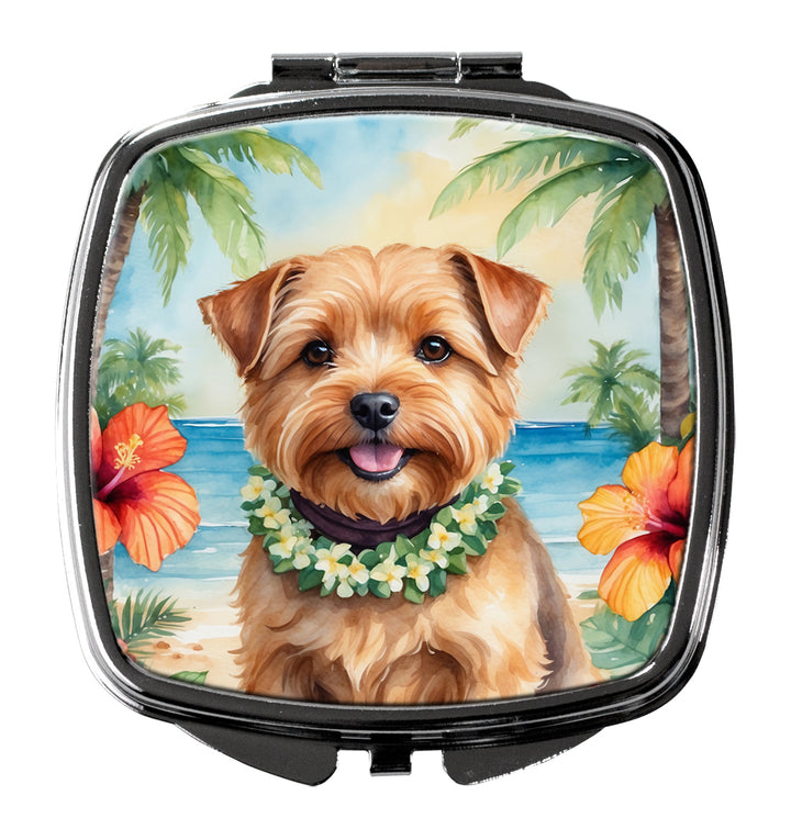 Norfolk Terrier Luau Compact Mirror Image 1