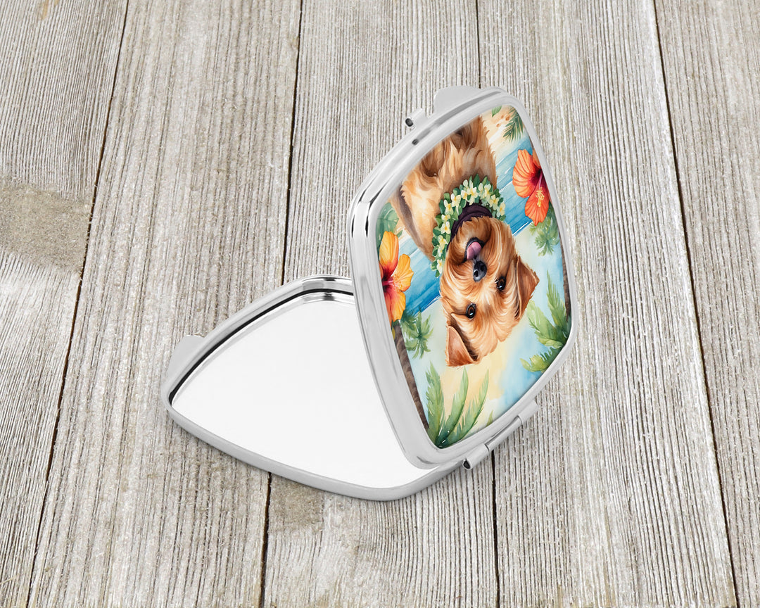 Norfolk Terrier Luau Compact Mirror Image 2