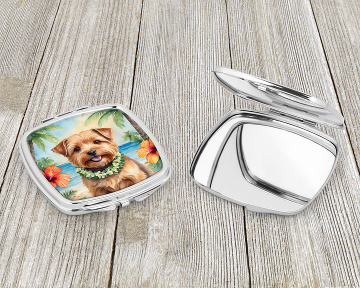 Norfolk Terrier Luau Compact Mirror Image 3