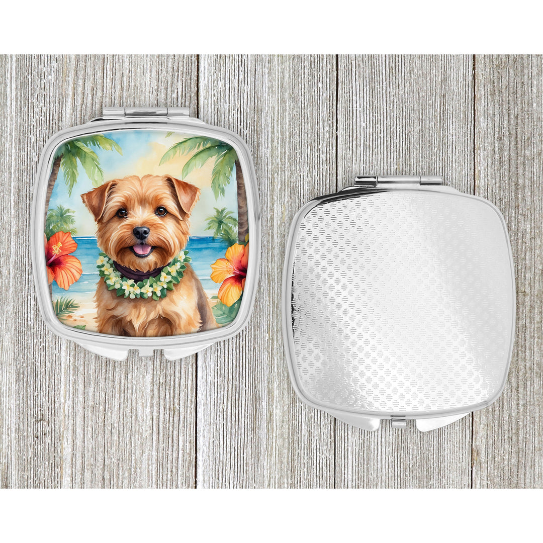 Norfolk Terrier Luau Compact Mirror Image 4