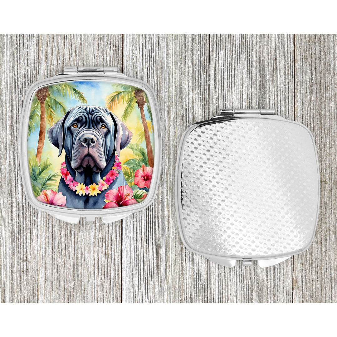 Neapolitan Mastiff Luau Compact Mirror Image 4