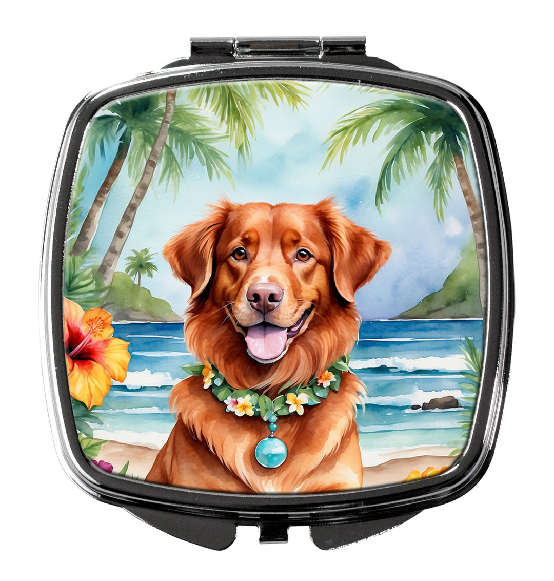 Nova Scotia Duck Tolling Retriever Luau Compact Mirror Image 1