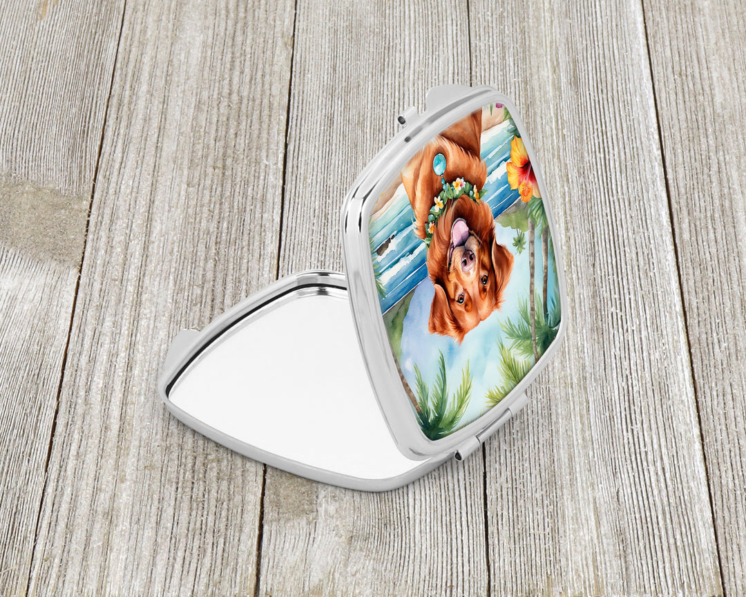 Nova Scotia Duck Tolling Retriever Luau Compact Mirror Image 2