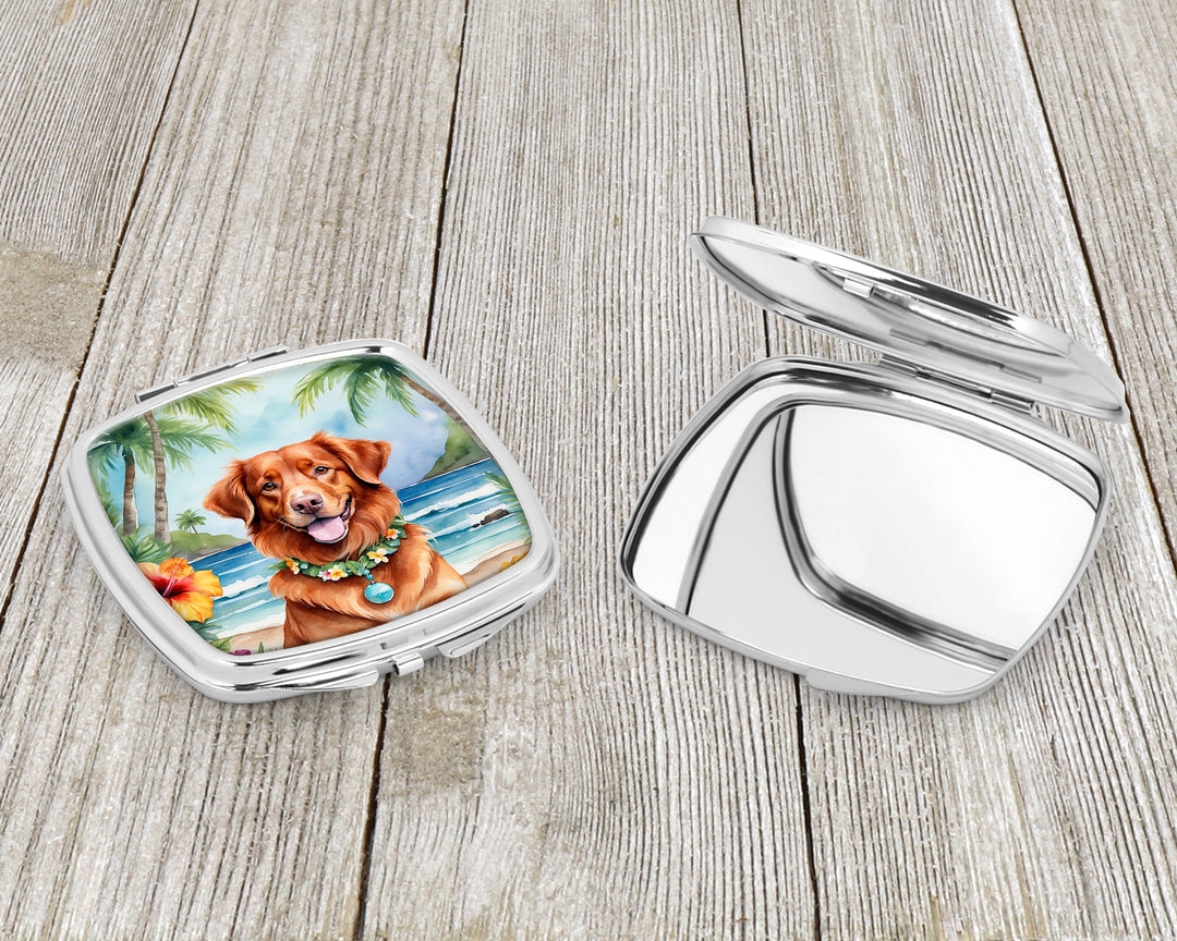 Nova Scotia Duck Tolling Retriever Luau Compact Mirror Image 3