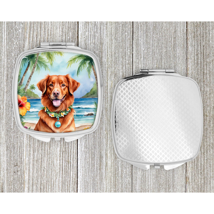 Nova Scotia Duck Tolling Retriever Luau Compact Mirror Image 4