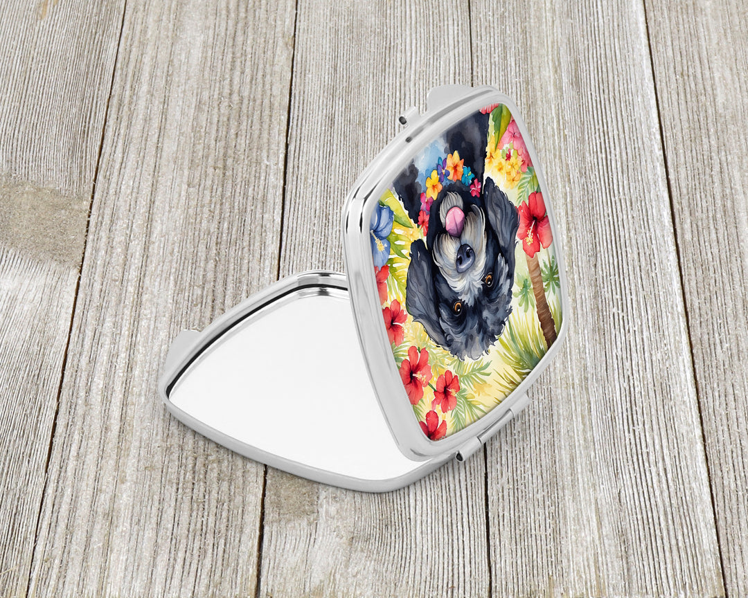 Portuguese Water Dog Luau Compact Mirror Image 2